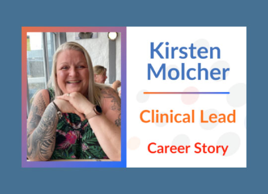 Kirsten Molcher Salutem Care and Education Clinical Lead - career story graphic