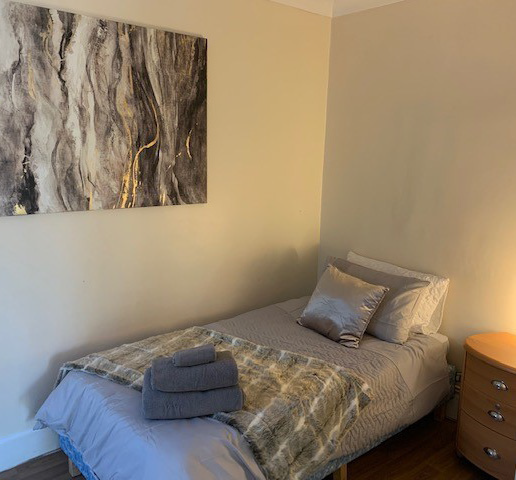 Bedroom in Rosedene residential home Kidderminster