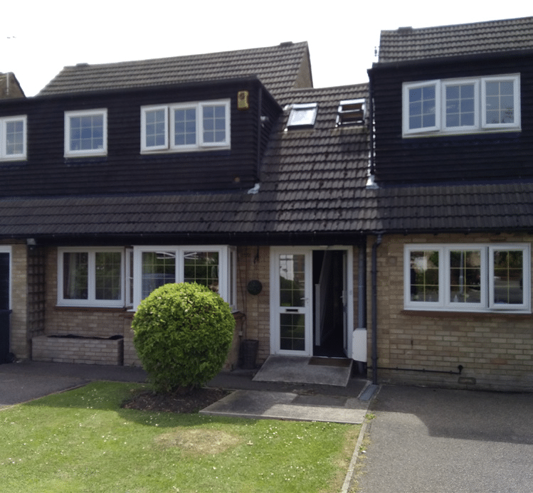 Front exterior of Westacres residential home Basildon