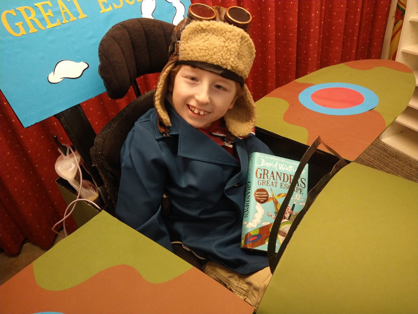 Young boy pictured dressed as Grandpa's Great Escape, David Walliams - World Book Day costume_Ingfield Manor School_Nicola Dodds